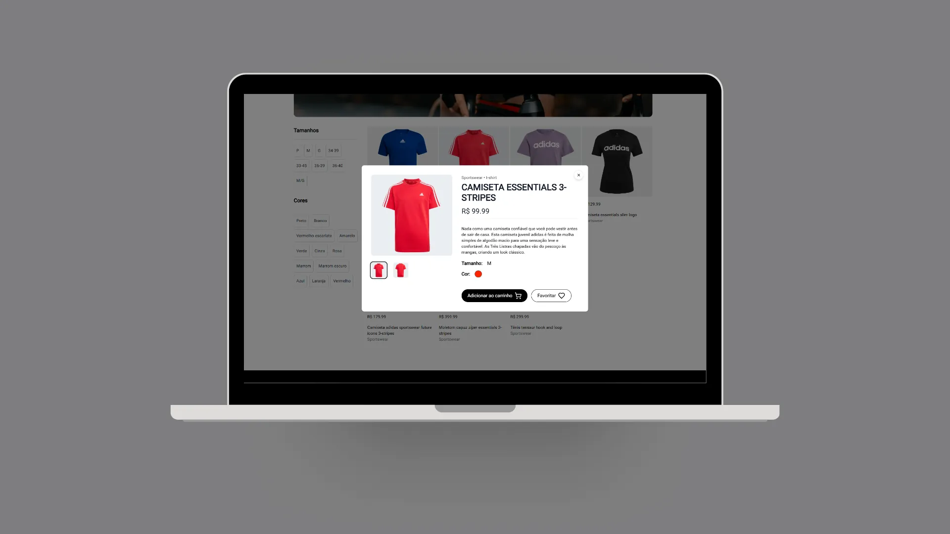Desktop application mockup 3