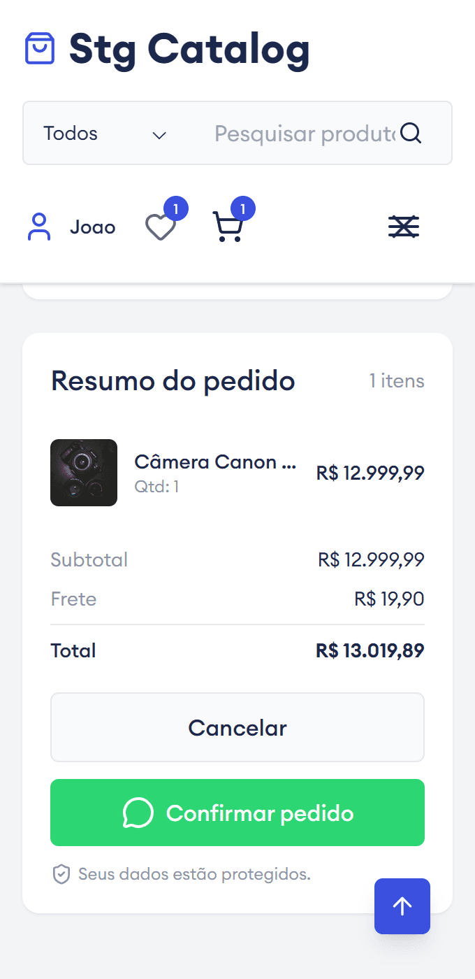 Mobile application mockup 3