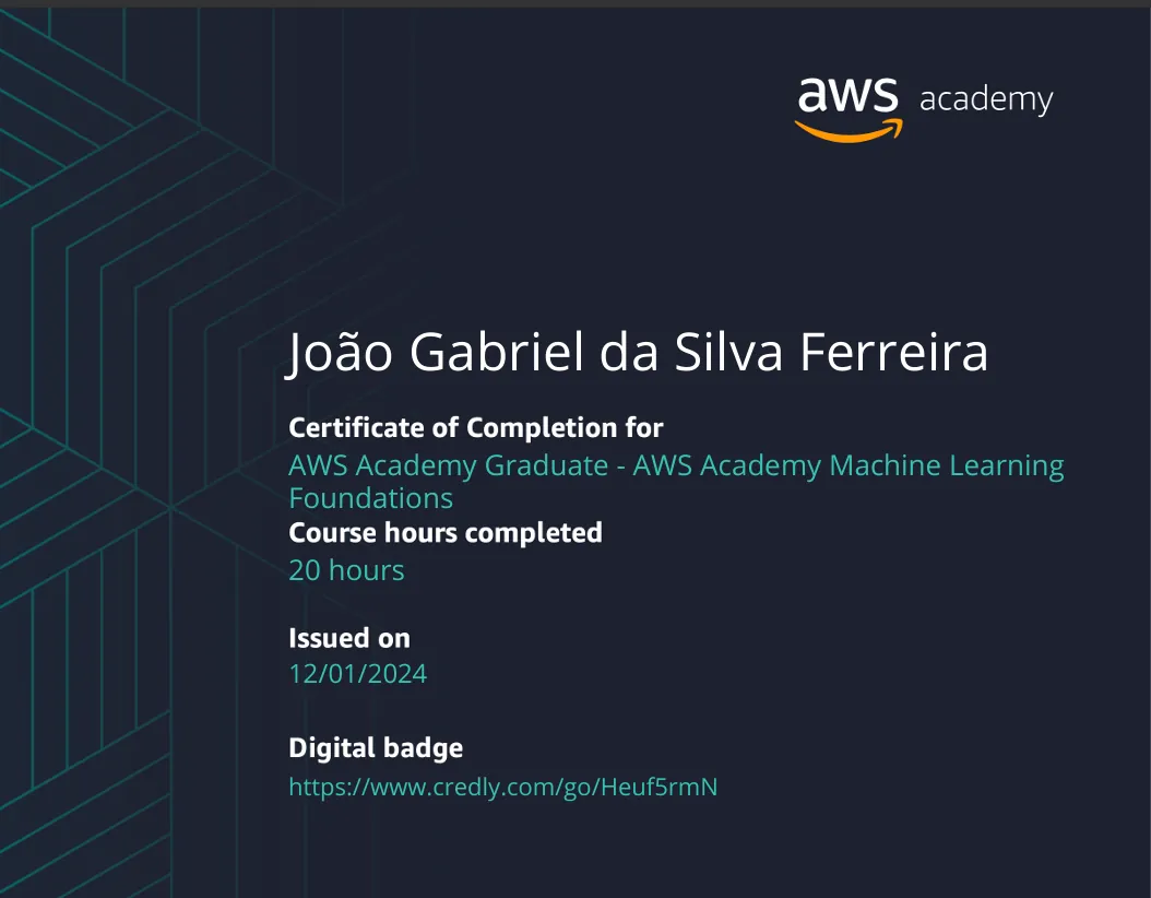 Fundamentos de Machine Learning da AWS
